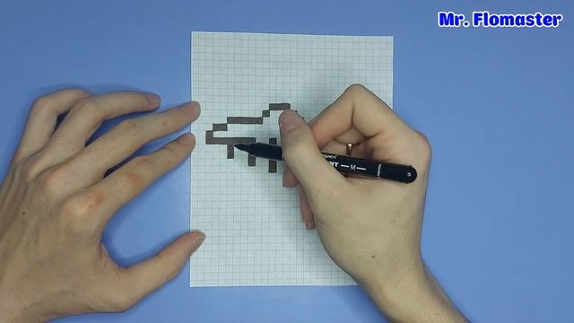 Как Рисовать Аиста ? - Рисунки по клеточкам / How to Draw a Stork ? - Pixel art смотреть онлайн