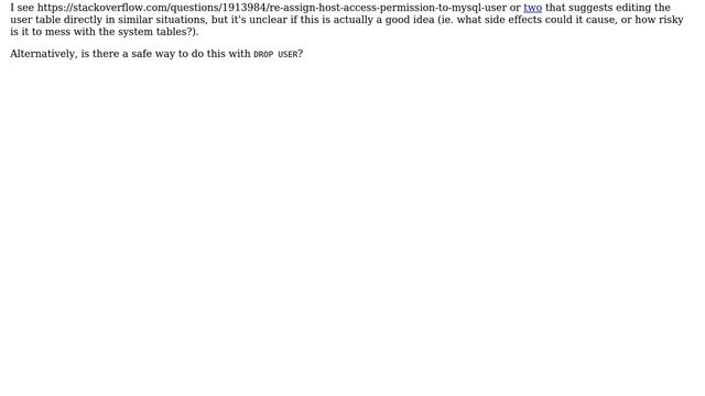 DevOps & SysAdmins: How can I drop a MySQL user whose username contains unprintable characters? смотреть онлайн