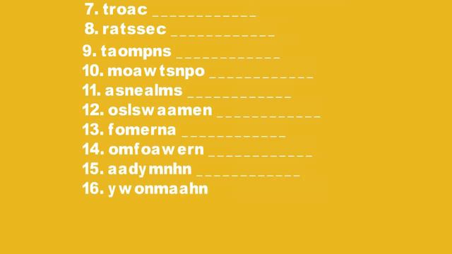 unscramble words | jumble words name of occupation смотреть онлайн