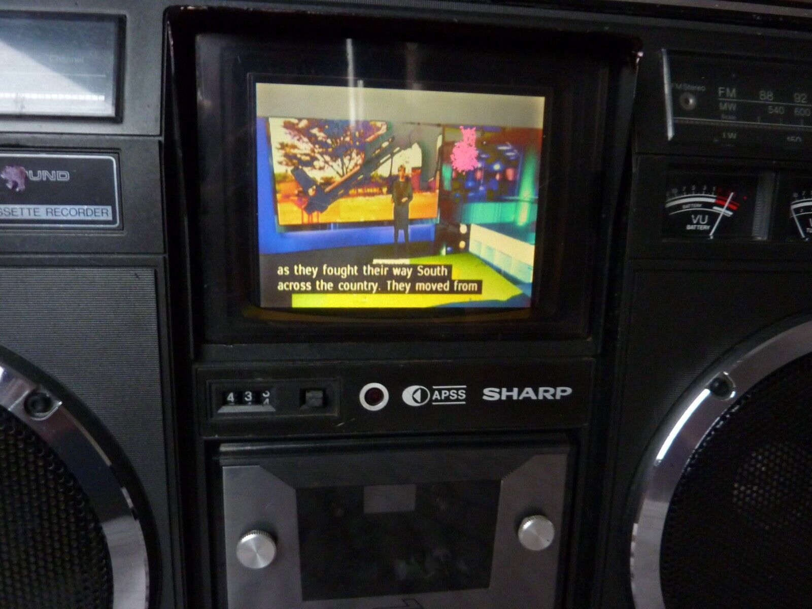 Ghettoblaster Boombox Tv-SHARP-ЯПОНИЯ