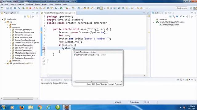 Java Programming Tutorial -20- Greater Than or Equal To Operator смотреть онлайн