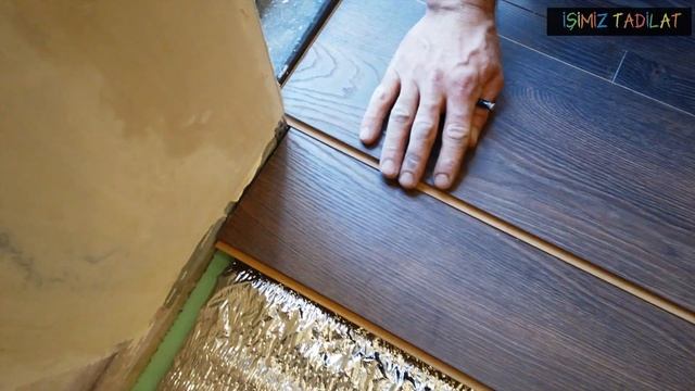 LAMİNANT PARKE NASIL DÖŞENİR, İZOLASYON ve SÜPÜRGELİK NASIL YAPILIR? смотреть онлайн