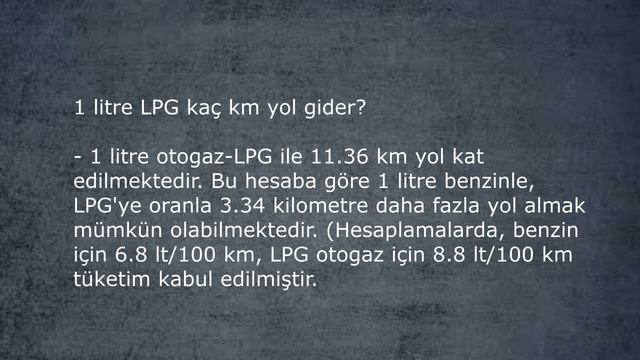 Bir Litre LPG Kaç Km Yol Gider смотреть онлайн