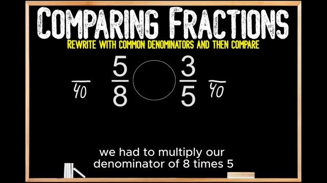 Which Is Bigger 5/8 Or 3/5? | Comparing Fractions смотреть онлайн