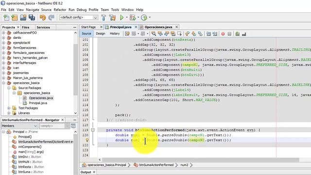 21 - Operaciones básicas en interfaz gráfica (JFrameForm) y orientado a objetos en Java - Netbeans смотреть онлайн