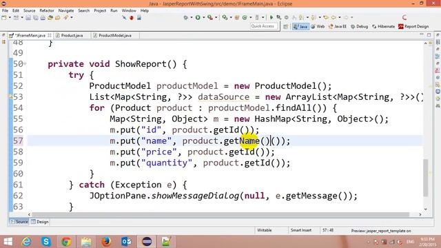 Jasper Report with Java Swing Application смотреть онлайн