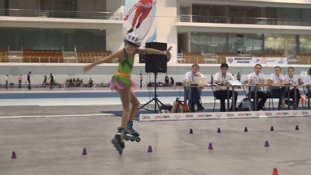 9-место Жукова Марина (г.Москва). Чемпионат и Первенство по фристайл-слалому. смотреть онлайн