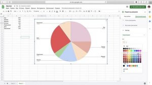 Как сделать диаграмму в гугл-таблице