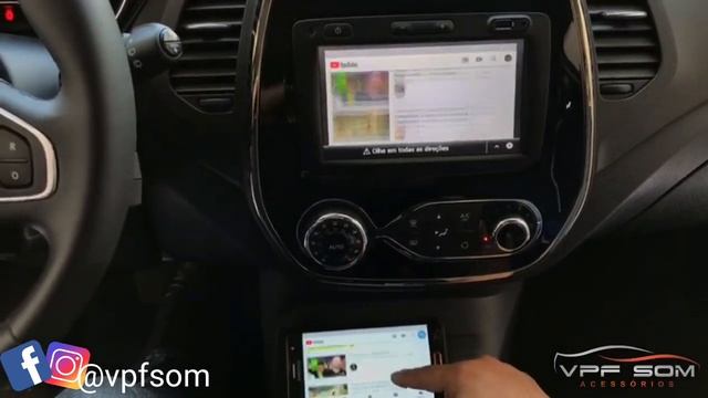 Espelhamento de celular no Media Nav Renault Captur смотреть онлайн