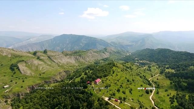 Путешествие в село Гуниб - центр Дагестана горный тур обзор сверху смотреть онлайн