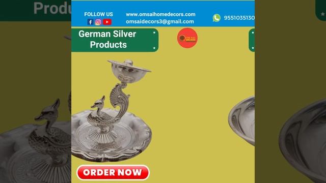 German Silver Products germansilveritems#germansilverpoojaitems#germansilverhomedecor#poojaitems# смотреть онлайн