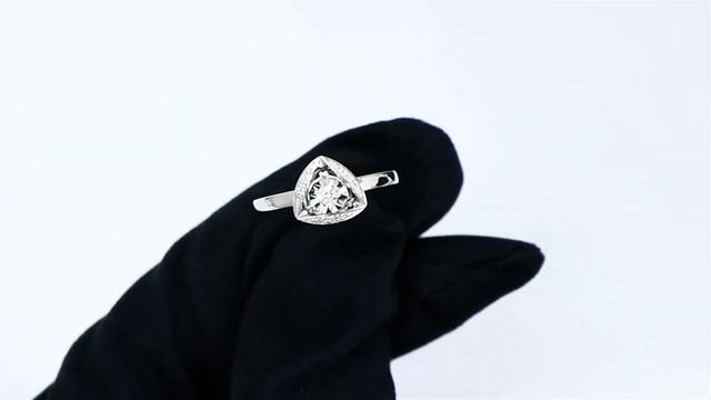 Кольцо-подвеска из белого золота SOKOLOV с бриллиантом 1011793 смотреть онлайн