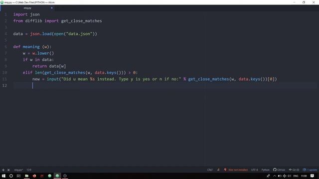Making a Simple English Dictionary with Python| JSON смотреть онлайн