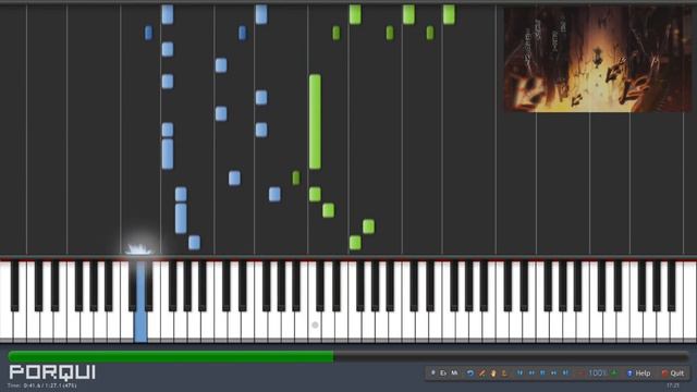 JoJo's Bizarre Adventure Opening 1 - JoJo ~Sono Chi no Sadame~ (Piano Synthesia) смотреть онлайн