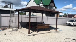 Беседка из металла (2 часть).