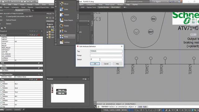 AUTOCAD ELECTRICAL 2018 - CREACIÓN DE UN SÍMBOLO DE ESQUEMA (ATV71) смотреть онлайн