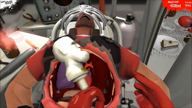 SURGEON SIMULATOR 2013 - Über Heart Transplant w/ Razer Hydra смотреть онлайн