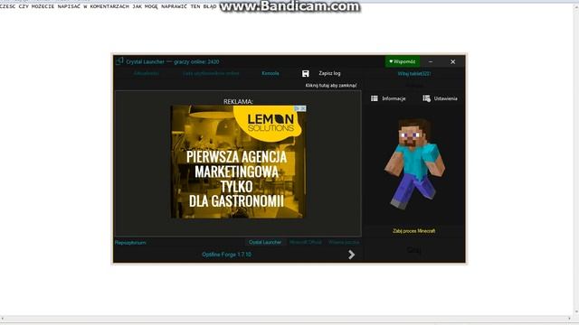 BŁĄD W CRYSTAL LAUNCHER смотреть онлайн