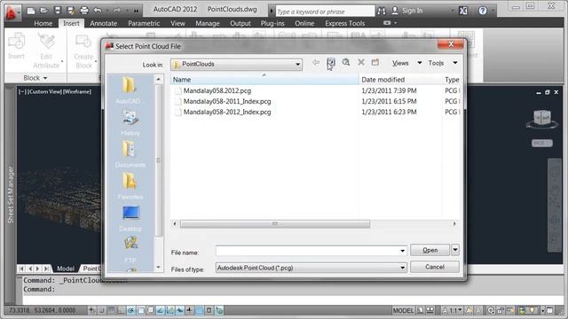 Autocad 2012 - Point clouds смотреть онлайн