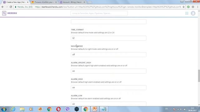 Быстрая настройка NightScout в Heroku смотреть онлайн