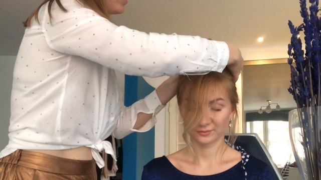 Экспресс прическа за 15 минут. Высокий пучок. Прическа с лентой, которую сможет каждый сделать сам. смотреть онлайн