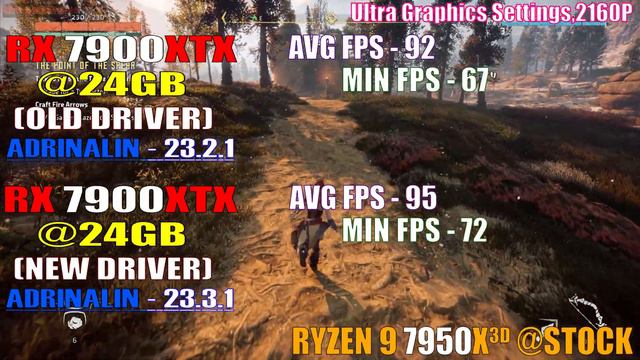 OLD DRIVER (ADRENALIN-23.2.1) Vs NEW DRIVER (ADRENALIN-23.3.1) || AMD DRIVER || PC GAMES TEST ||