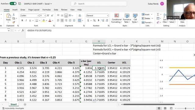 X-bar Control Chart Excel смотреть онлайн