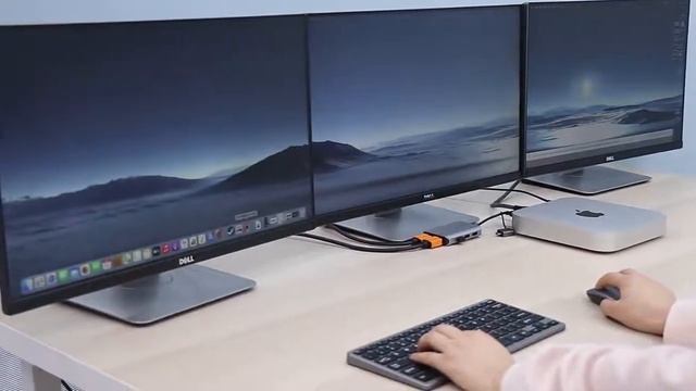 Hagibis M1 Docking Station Usb C Adapter Hub Dual Monitor Hub Usb C Macbook Docking Station смотреть онлайн