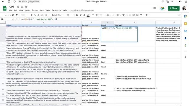 Chat GPT для анализа отзывов о продукте смотреть онлайн