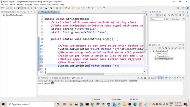 String Class In Java смотреть онлайн