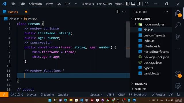 Learn classes in Typescript within 2 minutes ? смотреть онлайн