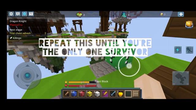 Win Easily ! 😱 How to rush In Lucky block skywars - Blockman go смотреть онлайн