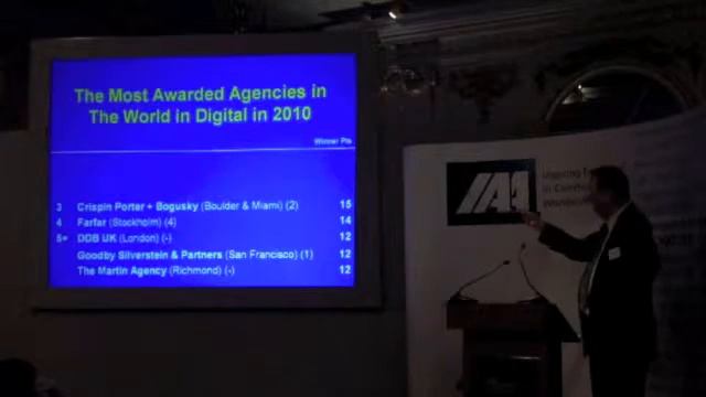 The Gunn Report 2010 by Donald Gunn at the IAA Business Lunch смотреть онлайн