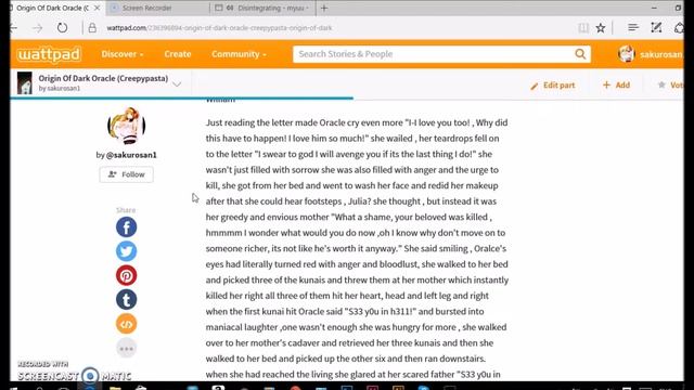 Sakuro San Reads:Origin Of Dark Oracle (creepypasta) смотреть онлайн