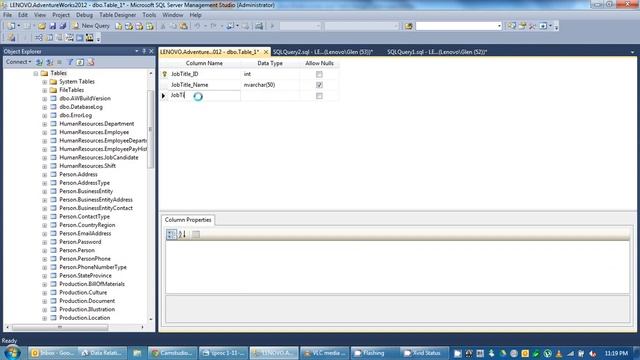 MS SQL - Basic Table Creation смотреть онлайн