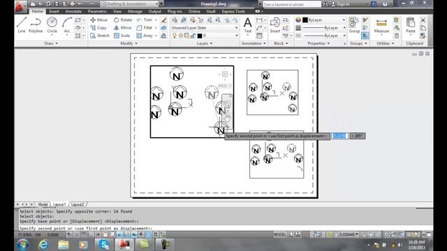 AutoCAD II 29-12 Activating and Deactivating Floating Viewports смотреть онлайн