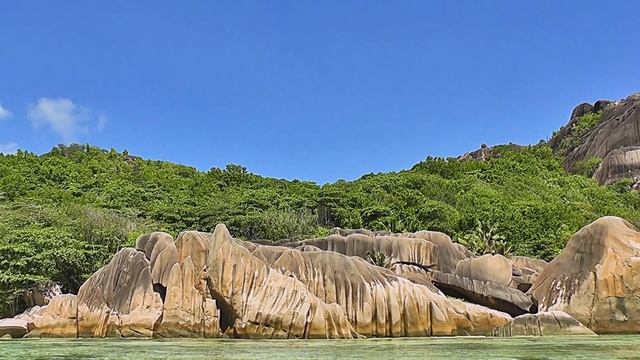 Anse Source D'Argent Beach. La Digue Seychelles смотреть онлайн