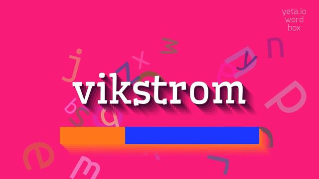 HOW TO SAY VIKSTROM? #vikstrom смотреть онлайн