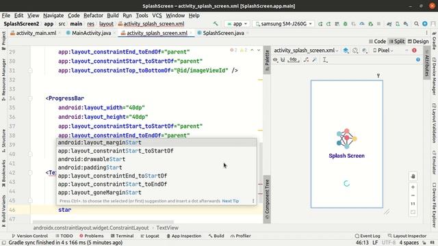 How to create Splash Screen android studio in bangla смотреть онлайн