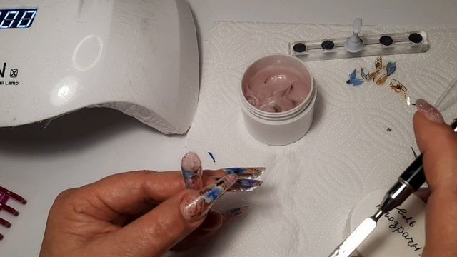 *389*Делаю Сама  Гелевые Типсы с Дизайном/Наращивание/Верхние Формы/I Make My Own Gel Tips.