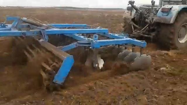 Выкорчевка деревьев с дальнейшем дискованием земли и посадкой многолетних трав . смотреть онлайн