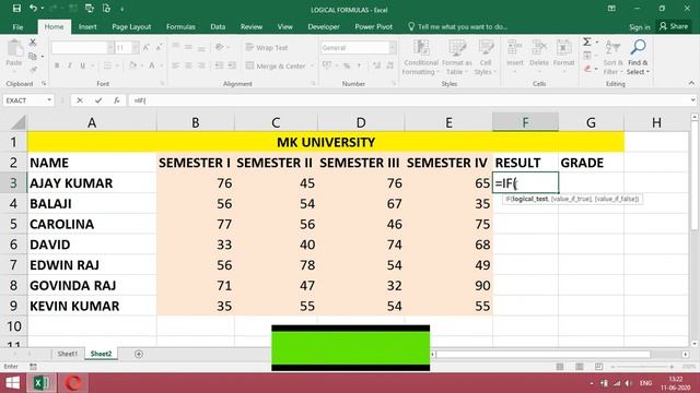 If and formula with multiple conditions | excel average function | Excel Tutoring смотреть онлайн