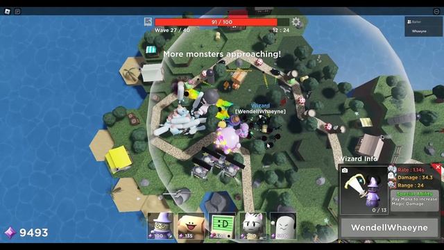 (Tower Heroes) Duo Adventure Mode without STELLA (Conqueror Boss) in (Roblox) смотреть онлайн