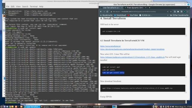 Create Terraform infrastructure on Kubernetes K3S in Proxmox and do the deployment thereof. смотреть онлайн