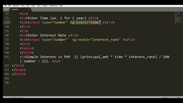 Simple Interest in AngularJS смотреть онлайн