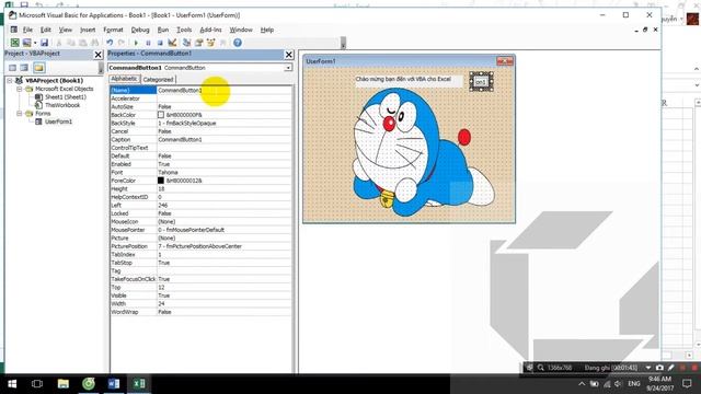 VBA 01 : Form ; Label ; Button смотреть онлайн