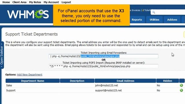 8 - How to forward client emails to the WHMCS support desk смотреть онлайн