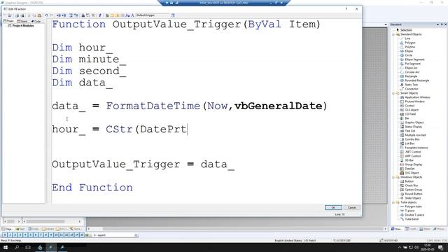 WinCC V7: Tip#3 Date/Time How To Display Actual Date/time In WinCC V7 SCADA? (VBScript) PART1/2
