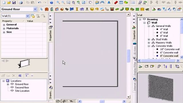 FloorPlan 3D. Строим стены, устанавливаем двери и окна. Урок 11