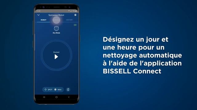 BISSELL SpinWave Robot 2931N- Mode nettoyage à sec смотреть онлайн